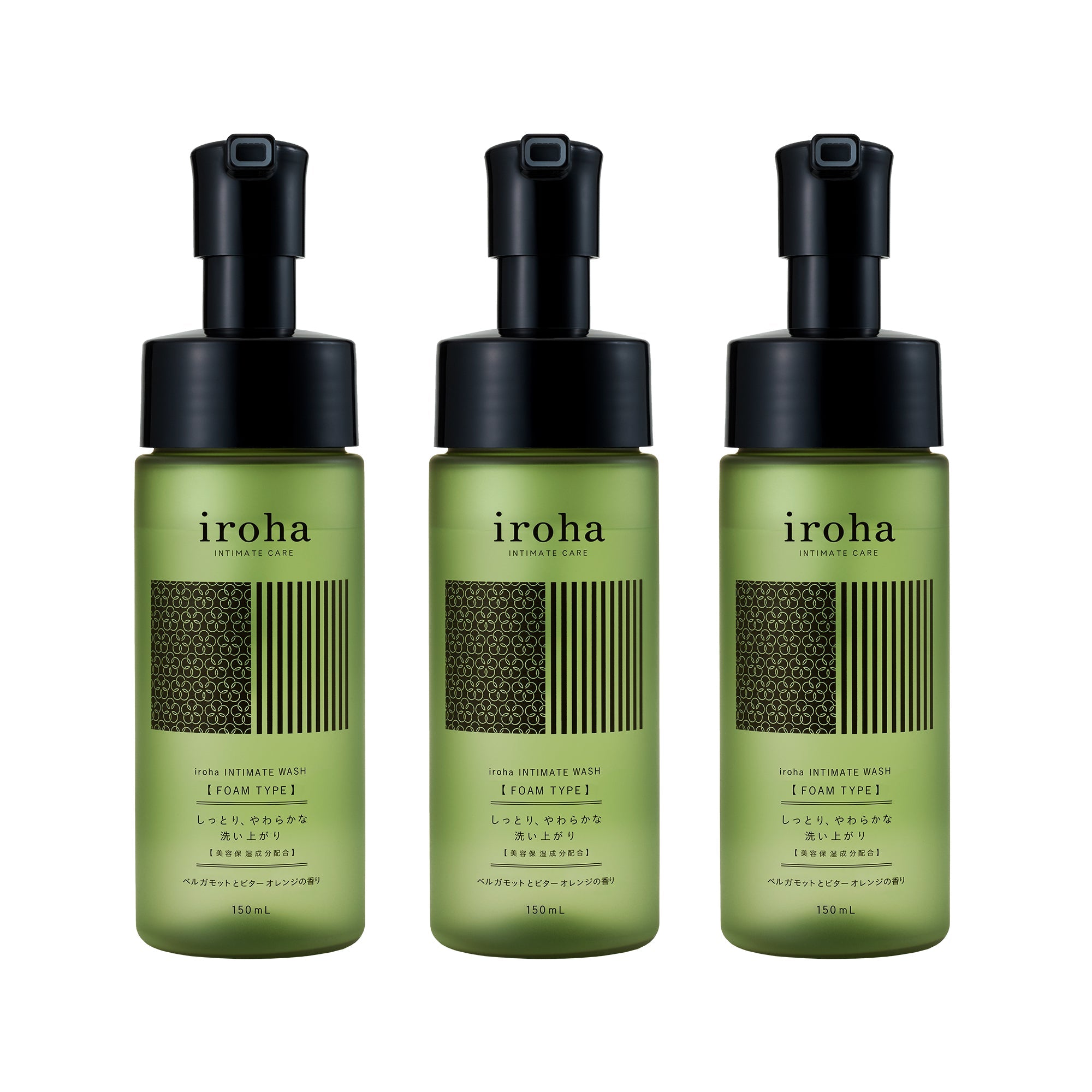 iroha INTIMATE WASH [FOAM TYPE] Bergamot and Bitter Orange