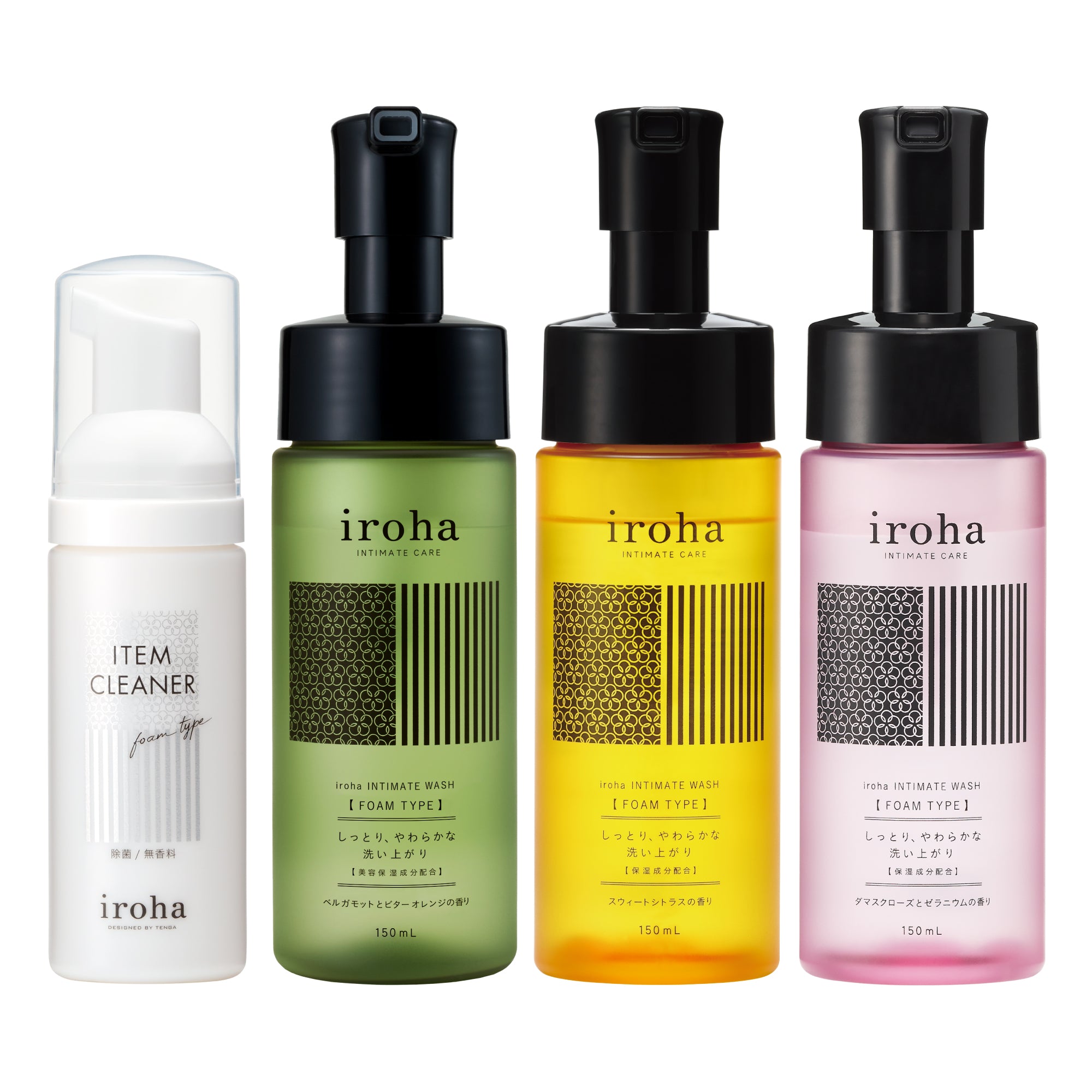 iroha INTIMATE WASH [FOAM TYPE] & ITEM CLEANER bundle