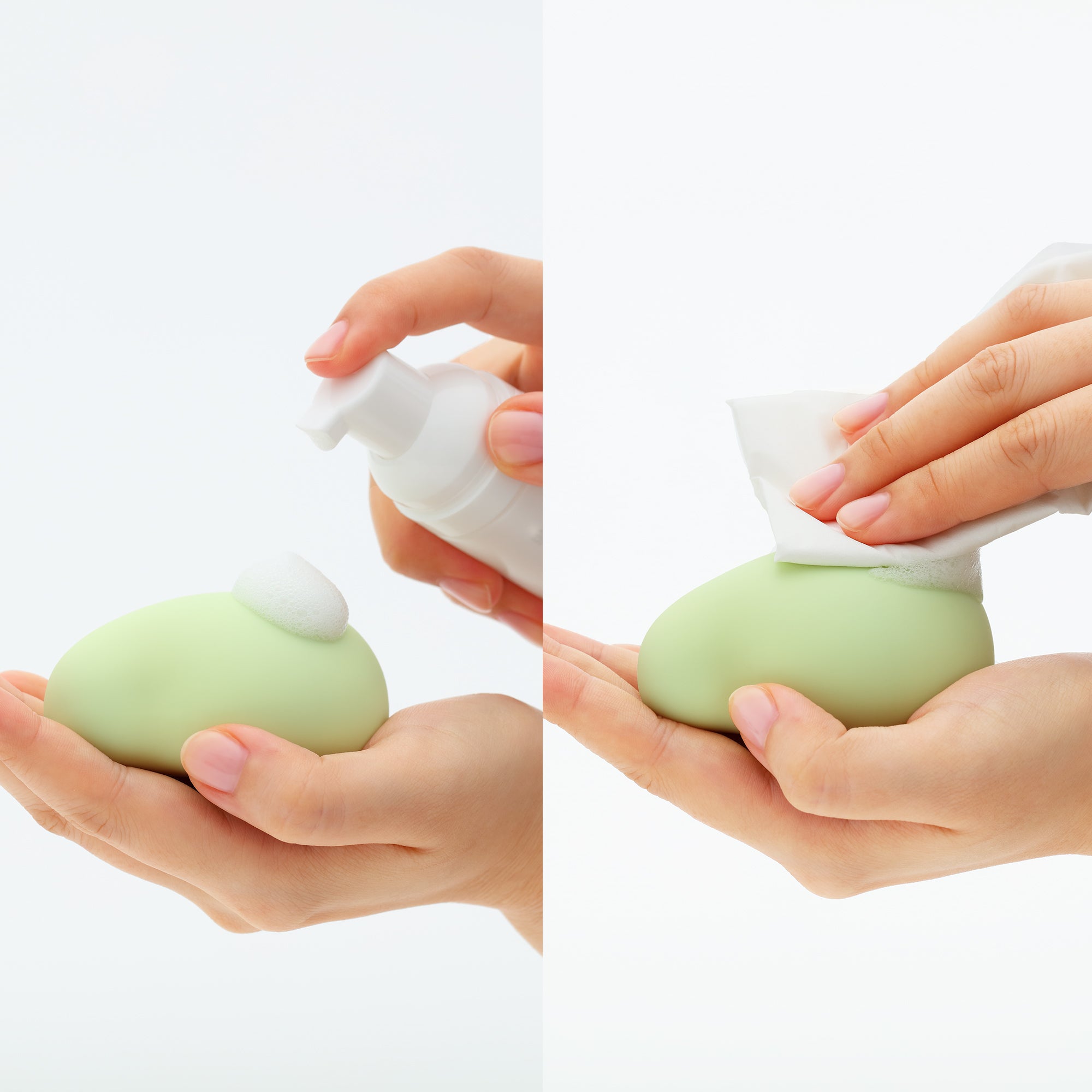 iroha stick - light pink × white & ITEM CLEANER bundle